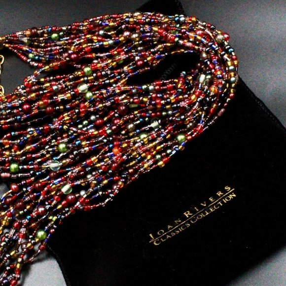 Joan Rivers Classics Collection Contemporary Multi-Strands Torsade Reds Necklace - Picture 6 of 12